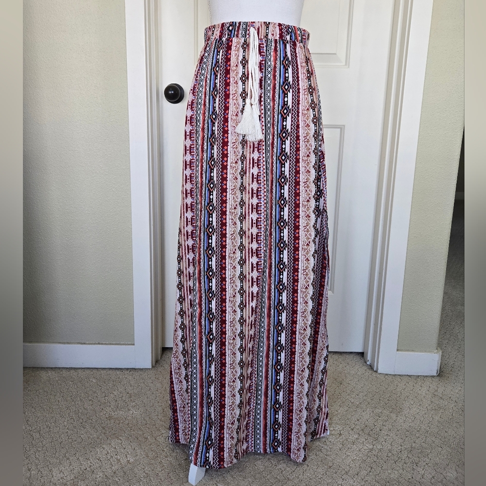 Women's Aztec Print Maxi Skirt